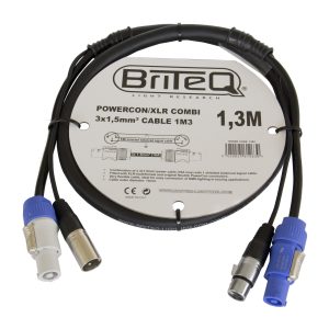 powerCON/XLR COMBI 3x1,5mm² CABLE  1M3