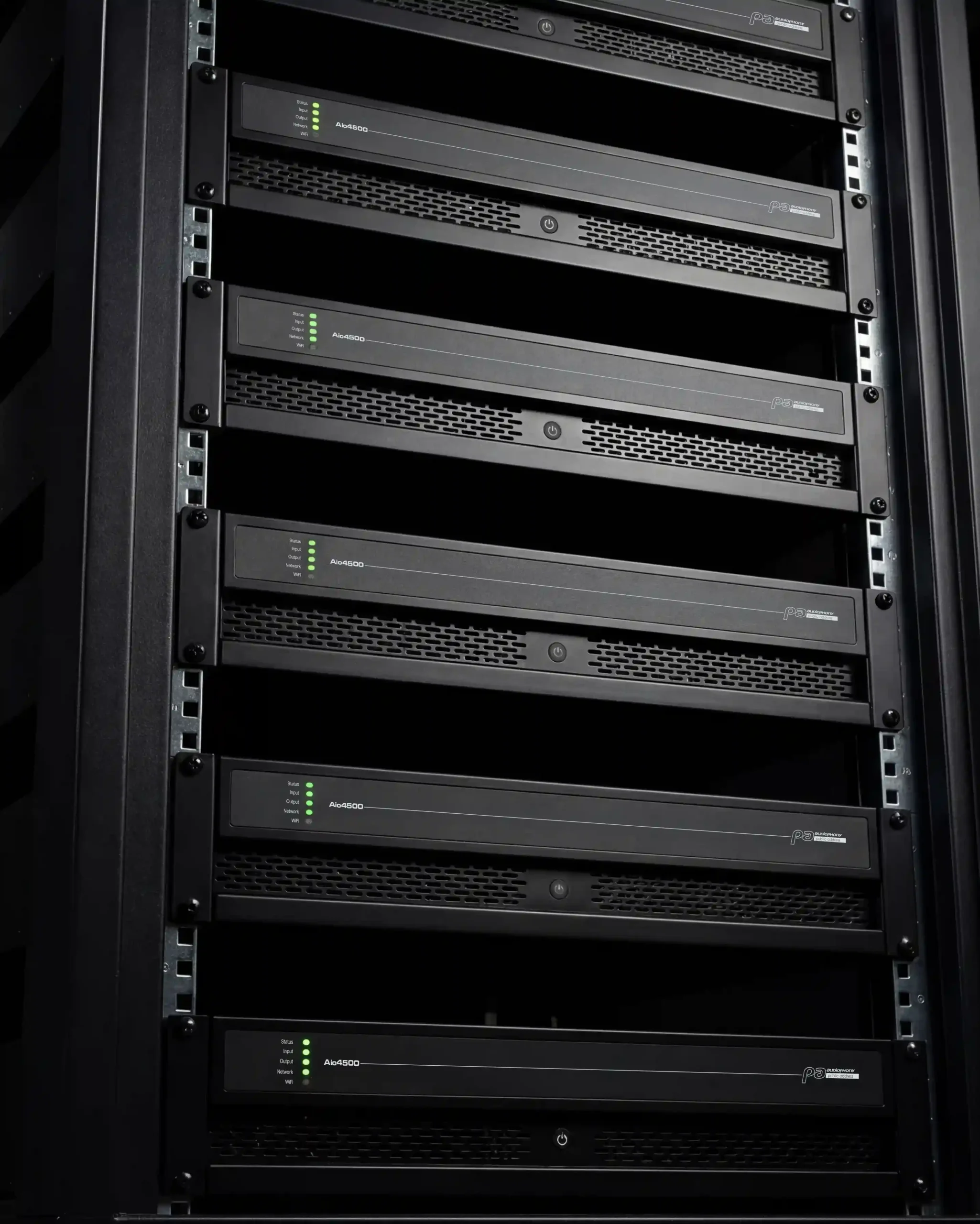 Rack de matrices Aio Audiophony PA — montage installation pro
