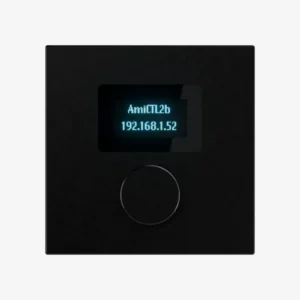 Contrôleur mural AmiCTL2 noir, écran OLED et encodeur