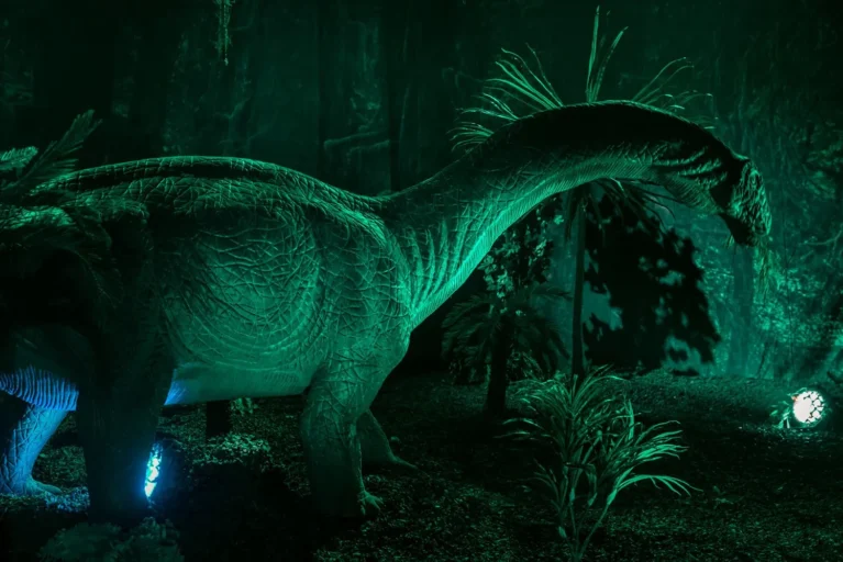 Dino World Exhibition: A Journey Back in Time Through Light