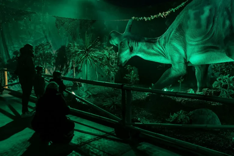 Dino World Exhibition: A Journey Back in Time Through Light