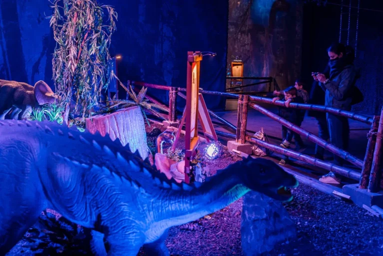 Dino World Exhibition: A Journey Back in Time Through Light